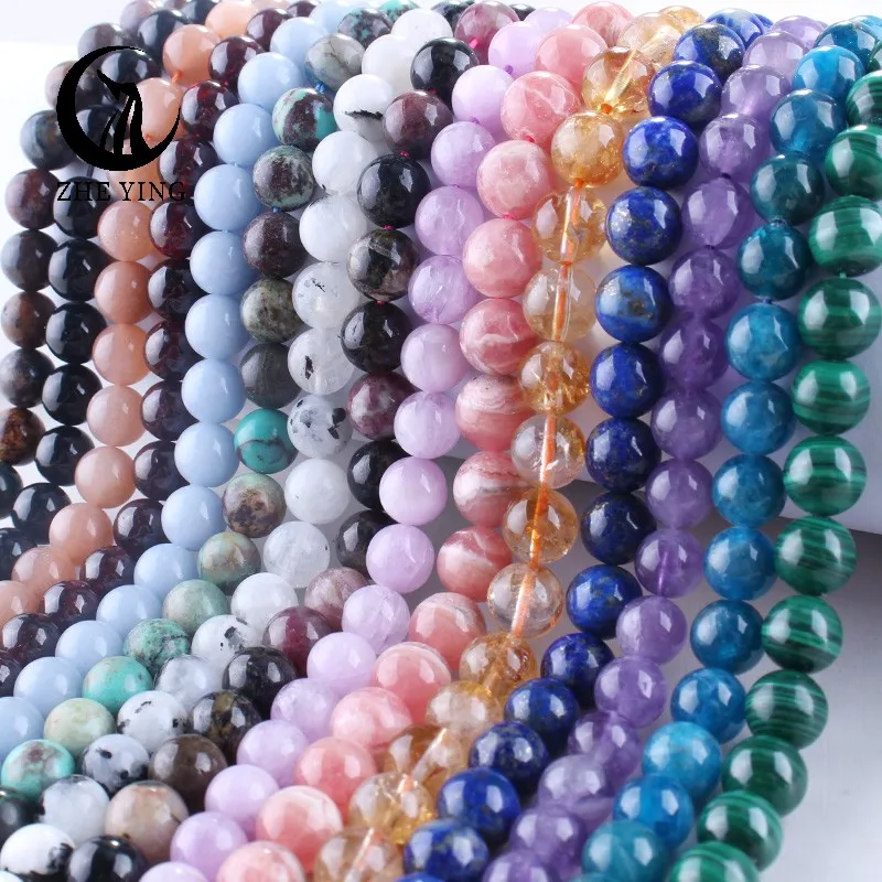 Natural Stone Beads Red tiger eye level 2 beads Tiger Eye Amethyst  Gemstone Bead for Jewelry Making Bracelet Necklace 6/8/10mm