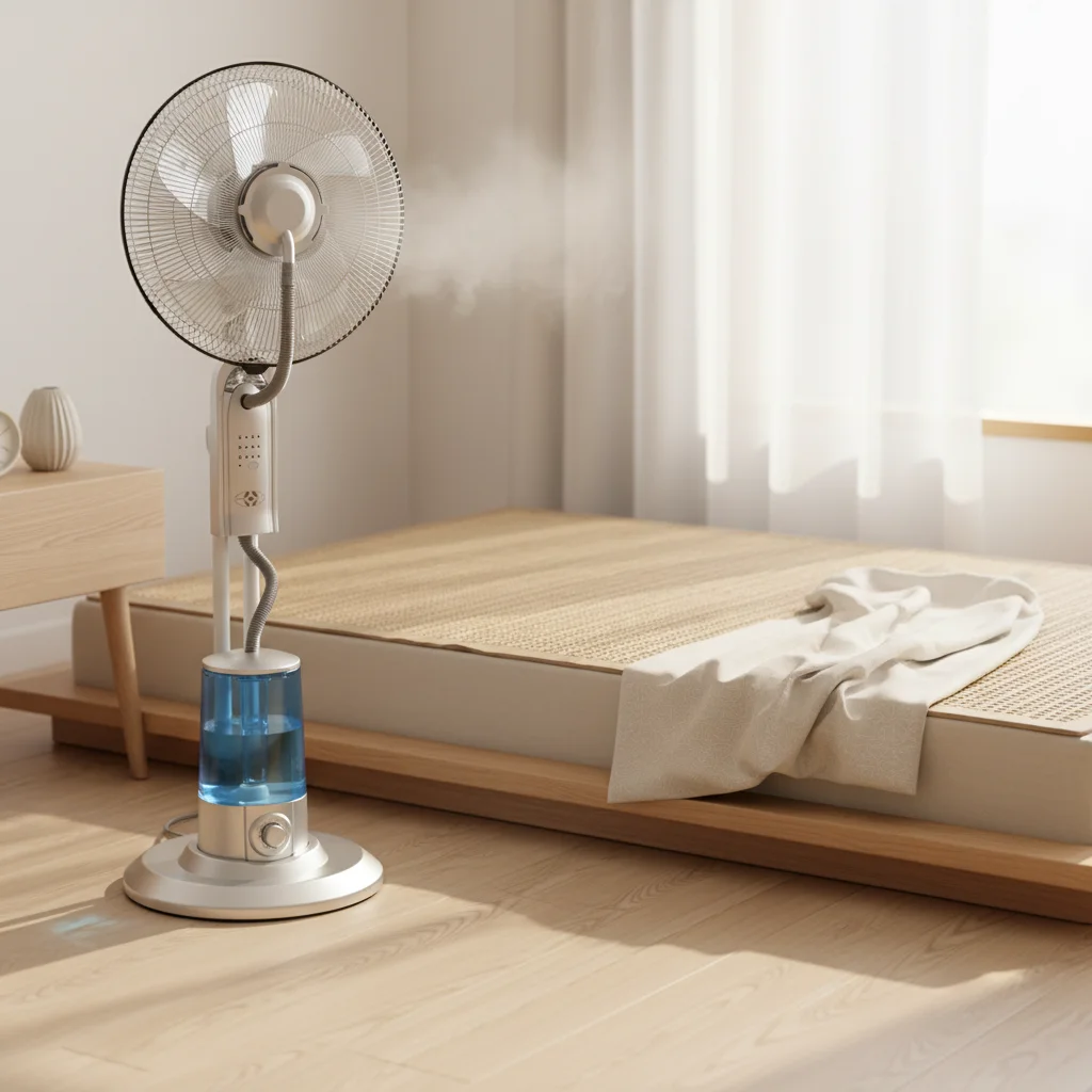 Household Mist Fan Indoor Cooling Humidifying Quiet Home Water Fan