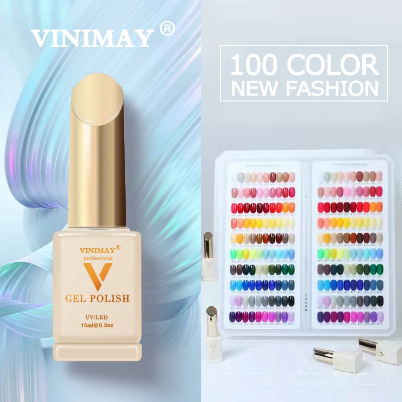 VINIMAY 100 Colors Gel Nail Polish Set For Manicure Nail Salon Wholesale Nail Gel Set Soak Off UV LED Gel Varnishes Kit 15ml