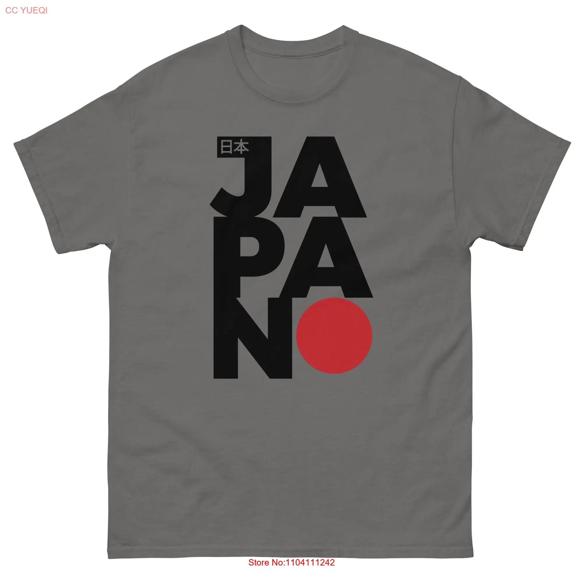 JAPAN Large classic tee Multiple Colors Pink White Gray Gold Blue Tan Heather S 4X long or short sleeves