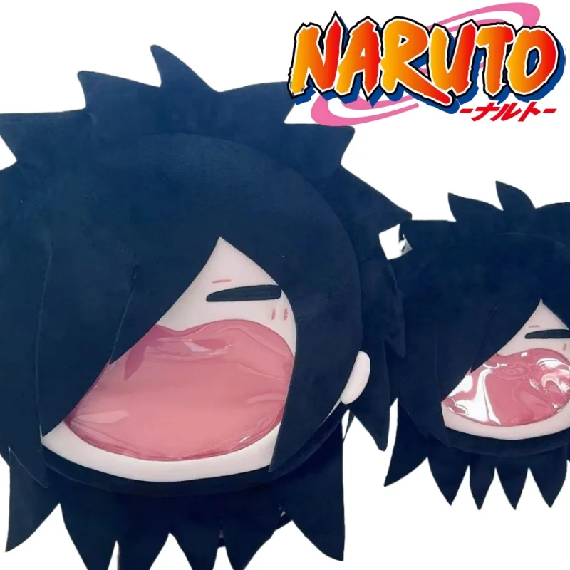 

Naruto Transparent Big Mouth Bag Cartoon Uchiha Madara Itabag Anime Goods Large Capacity Badge Storage Display Holiday Gifts