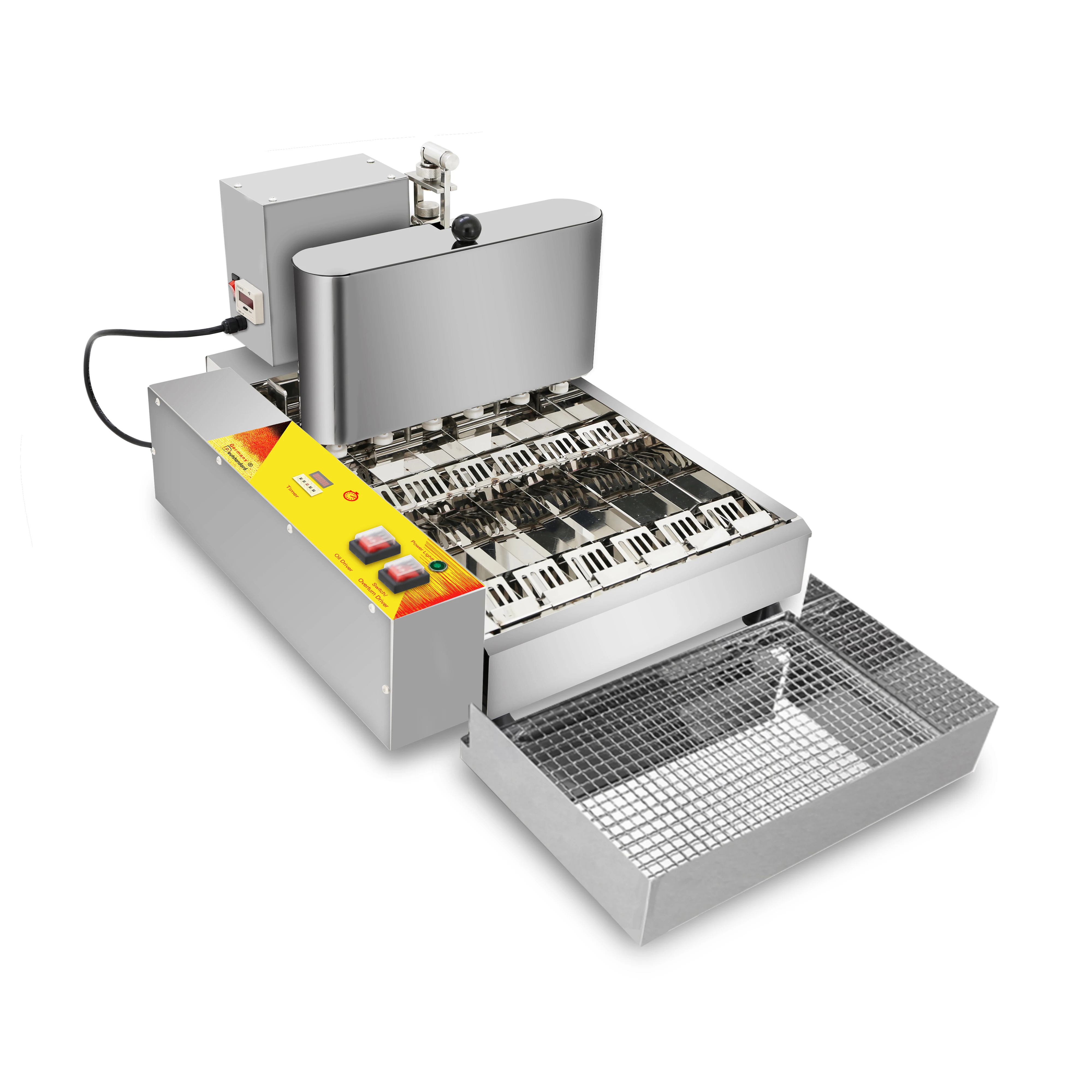 

Manufacturer of a 6-row mini doughnut machine with a 9-liter fryer doughnut