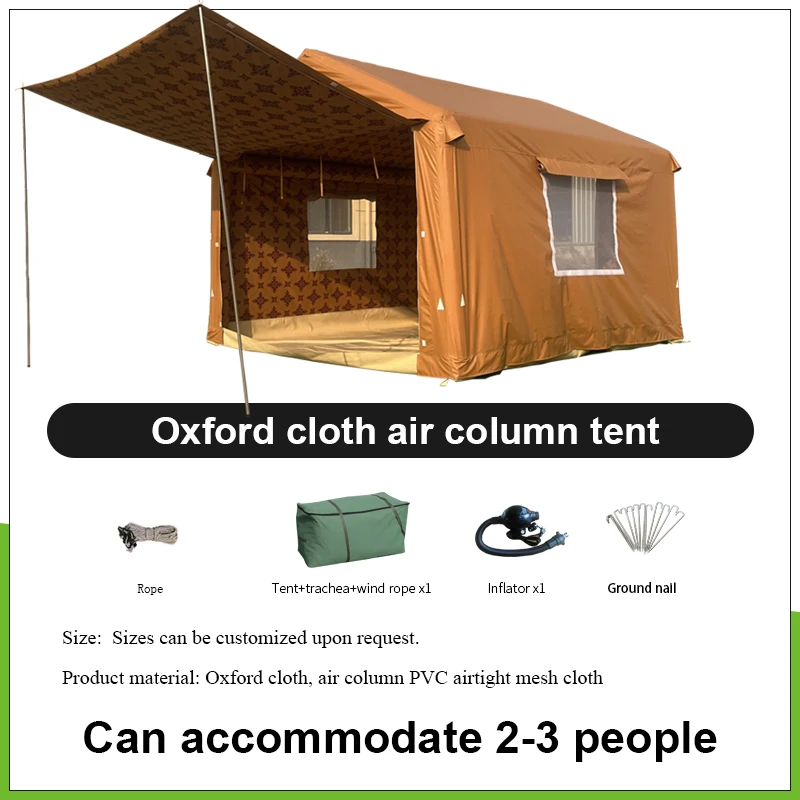 Middle East Arabian Desert Air Tent Suppliers Vent Anti-Uv Camping Outdoor Blowup Inflatable House with Mesh Windows