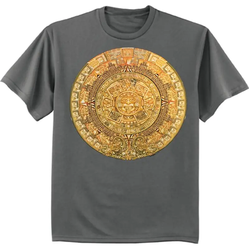 Aztec Calendar T Shirt Mexica Decal Men'S