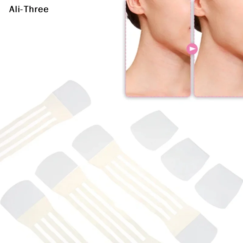 

20Pcs Invisible Neck Lifter Bandage With 20 Lift Patch Neck Wrinkle Removal Sticker Face Lift Tape