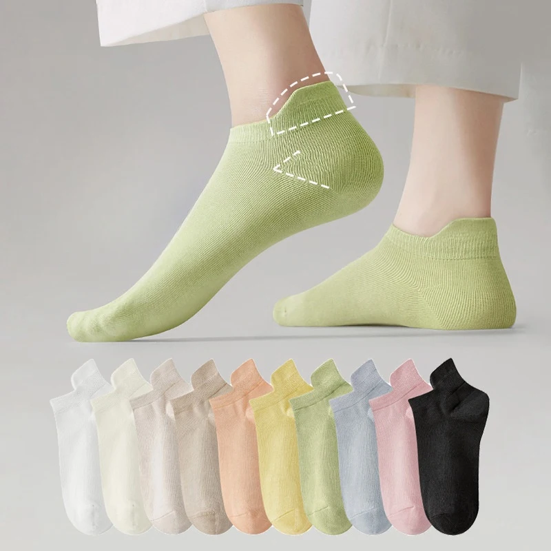 Womens Socks Spring Autumn Cool And Breathable Mesh Socks For Men Summer With Ear Tabs Casual Solid Color Short Socks