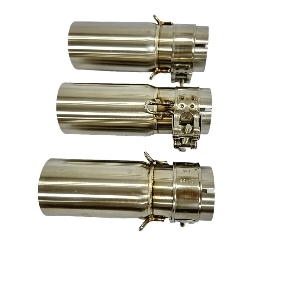 Motorcycle accessory modified exhaust pipe 51mm stainless steel exhaust pipe middle connecting pipe 30-48mm