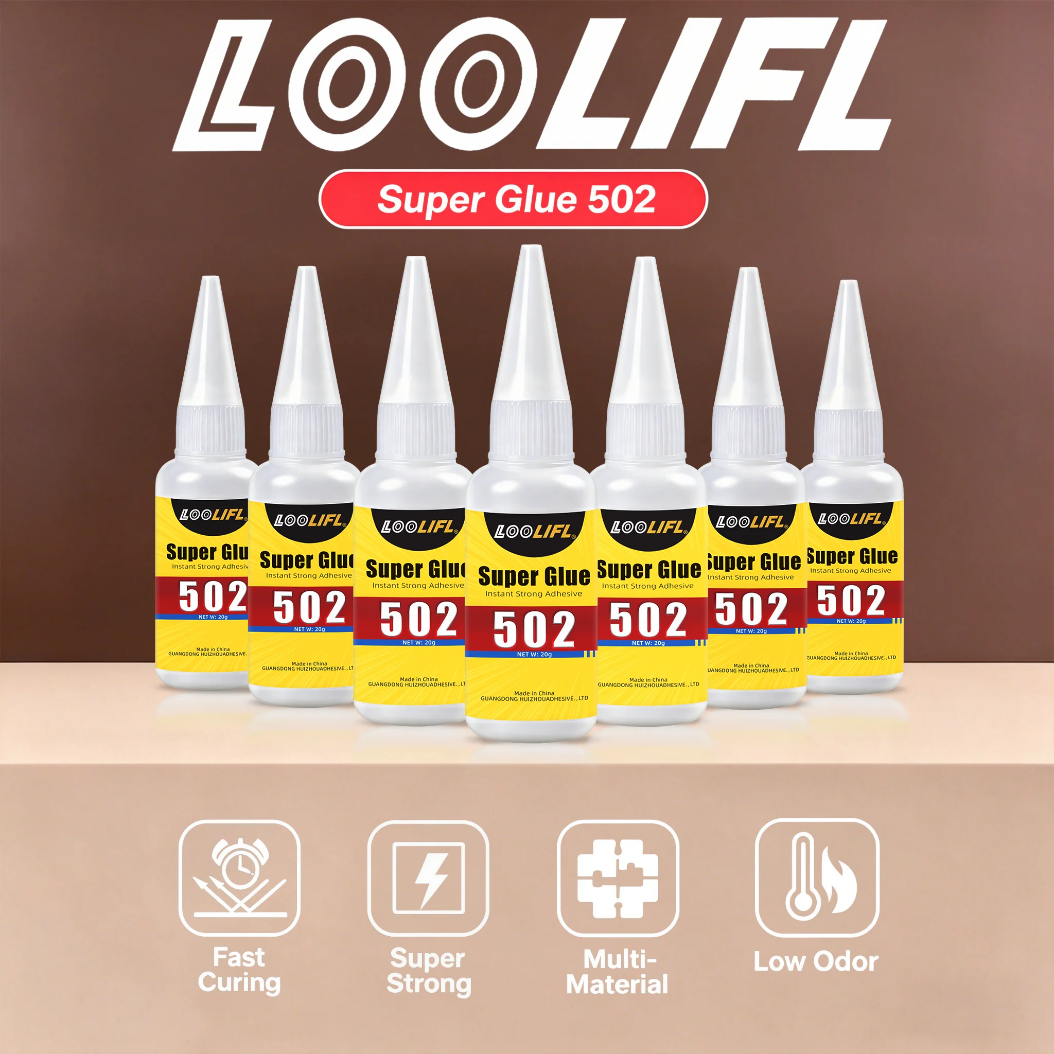 Super Glue Multifunctional Liquid 20g - Transparent Quick-Drying Acrylic Adhesive, Suitable for Metal, Plastic, Wood, Ceramic, Glass, and DIY Repairs, Is Low-Whitening for Metal and Plastic