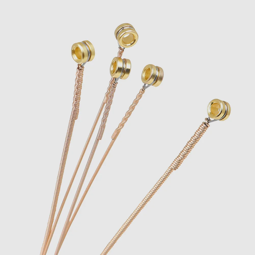 

12 Pcs Guitar Strings Acoustic Replacement Parts Universal Supplies Bronze Folk Supply Accessory