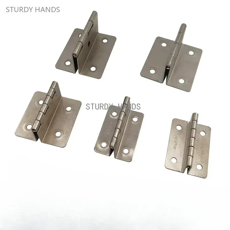 20pcs Thickened iron silent three fold hinge four fold double bend engineering cabinet door furniture hinge hardware accessories