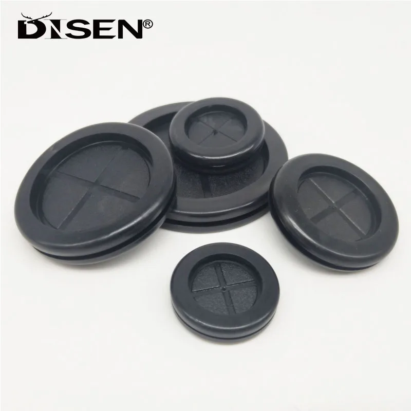 5Pcs 16-100mm Circlip Rubber Wire Grommet Gasket Electric Box Inlet Outlet Seal Ring Dust Plug Cover Cable Holder Protector