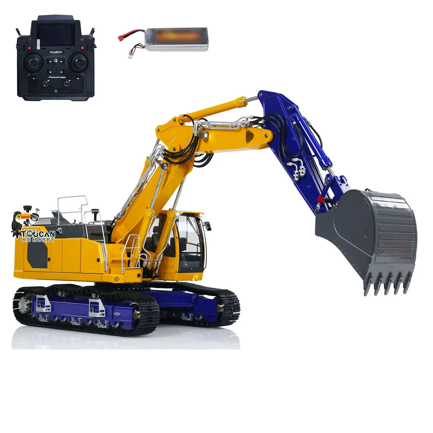 1/14 LESU LR945 RC Hydraulic Diggers 3 Arms RTR Remote Control Painted Finished Excavator Model Trucks Cars Vehicle Machine