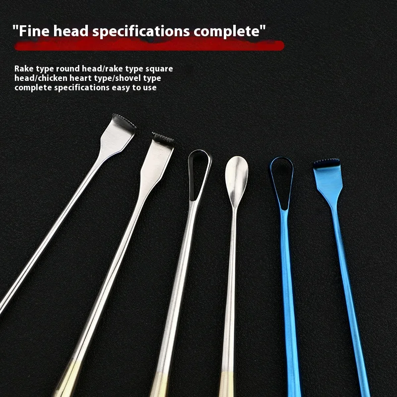 Armpit Deodorant Scraper Spoon Rake - Chicken Heart Rinse Fox Absorber - Dental Grade Stainless Steel for Hygiene And Odor Contr