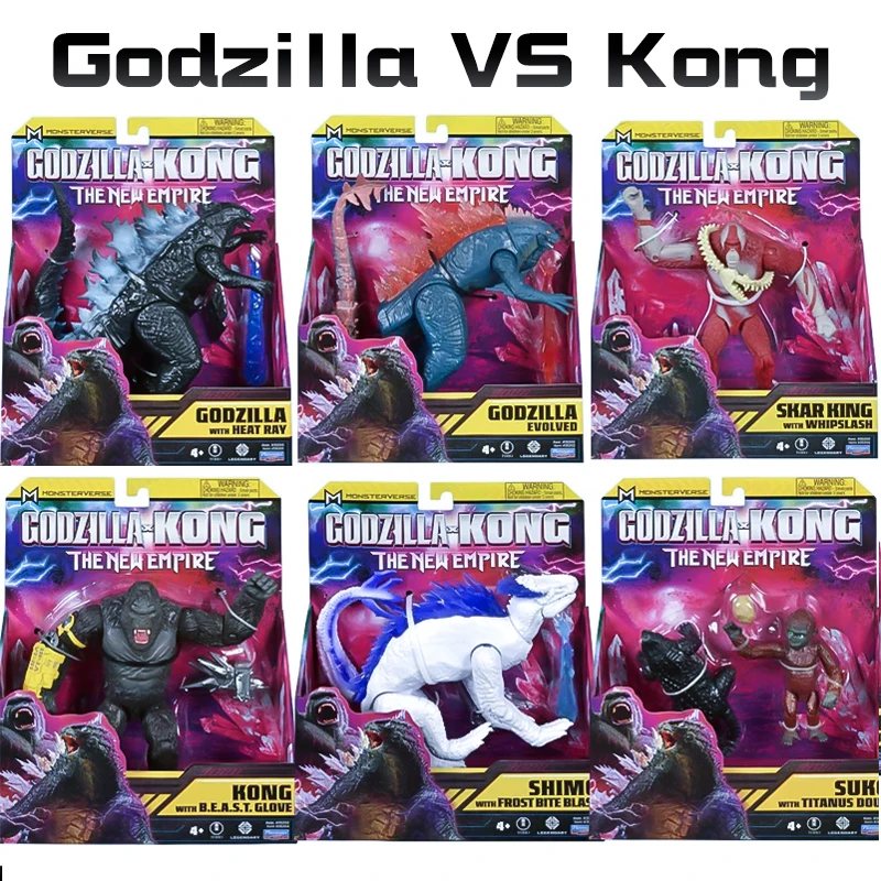 

Godzilla Model VS Kong Action Figure New Empire 2024 Skar King Shimo Titanus Doug Joints Movable Kids Birthday Gifts Collectible