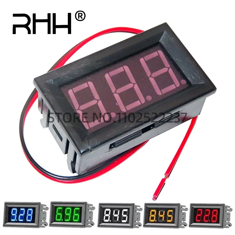 Mini Digital Voltmeter DC 4.5V to 30V Digital Voltmeter Voltage Panel Meter For 6V 12V 24V Electromobile Motorcycle Car 0.56 ''