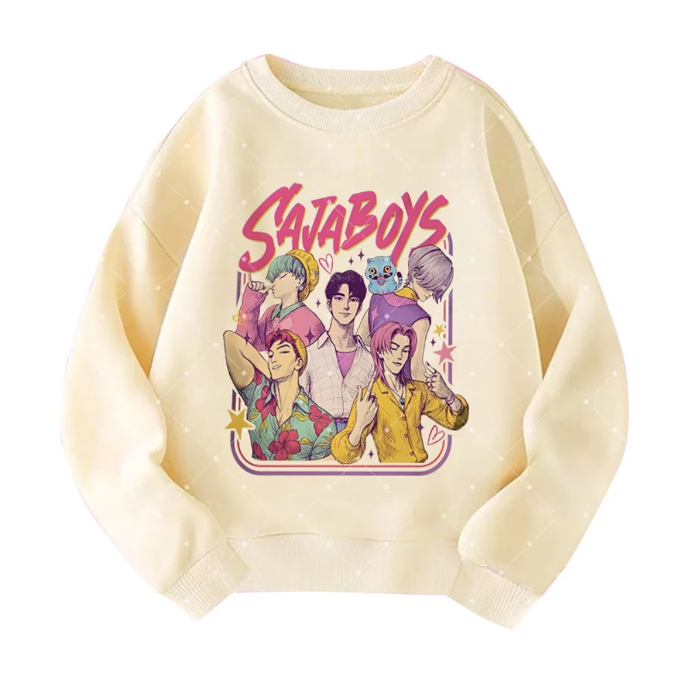 2026 س الرقبة هوديي مانغا الاطفال Kpop شيطان الصيادين الأطفال البلوز لطيف النمر Harajuku هودي للبنين هوديي الفتيات هوديي #4