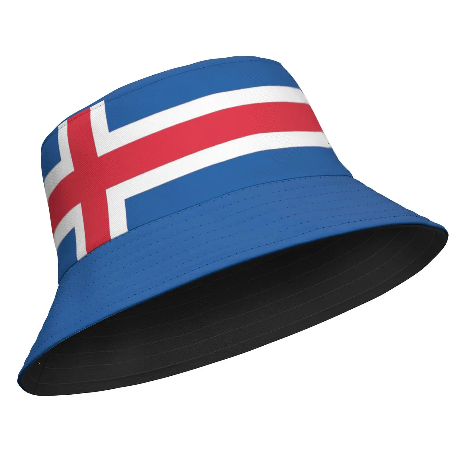 Iceland Fisherman Hats Custom Name Number Team Logo Bucket Cap Travel Icelandair Nation Icelandic Flag Photo Headgear