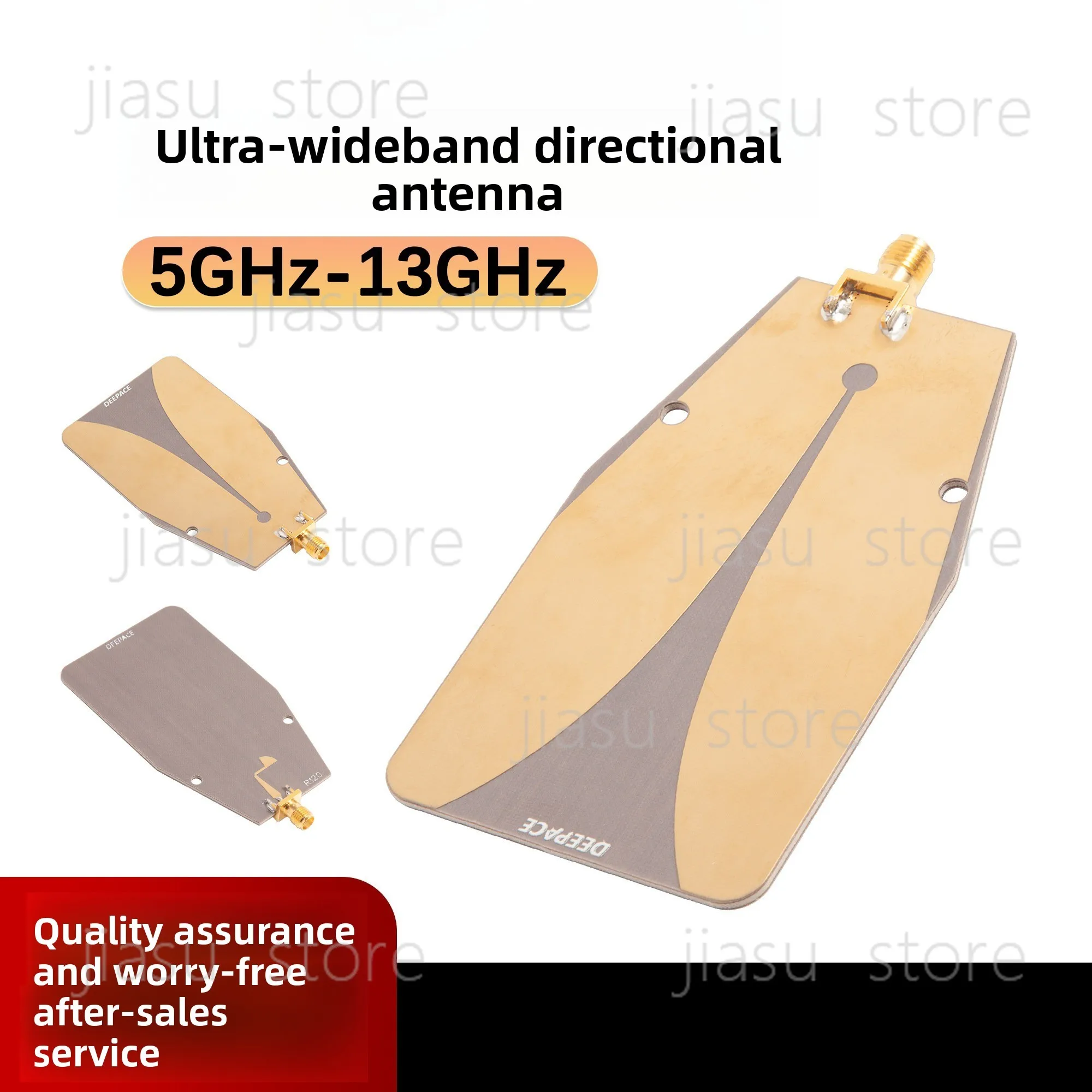 5GHz‑13GHz Vivaldi UWB Antenna Deepace R120 Planar Directional RF Antenna for Radio Frequency Test Application Hardware