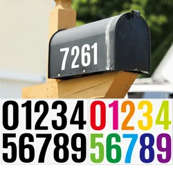 4PCS 4-inch Numeral Number Stickers for Mailbox Stationery DIY Diary Big Self-adhesive Waterproof Number Stickers Home Decor