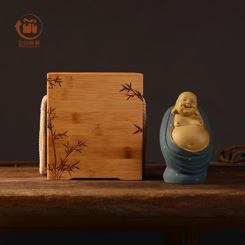 

BambooTea Figue Handicraft Article Storage Box Gife Packing Luxury Goods