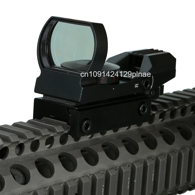 Tactical Riflescope Hunting Optics Red Green Projected Dot Sight Reflex 4 Reticle Scope Collimator Sight for 11mm/20mm Rail