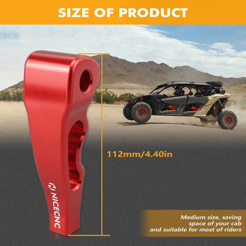NICECNC Gear Shift Knob Grip For CAN AM Maverick X3 2017-2022 Commander 1000 2011-2020 Maverick Trail 1000 2019-2022 UTV Parts