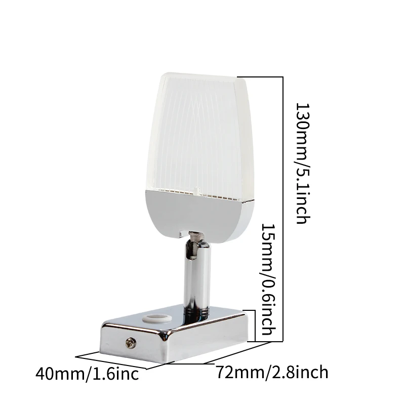 High Quality RV Interior Lights Lighting Emitting Diode Reading Light Dimming Touch Switch