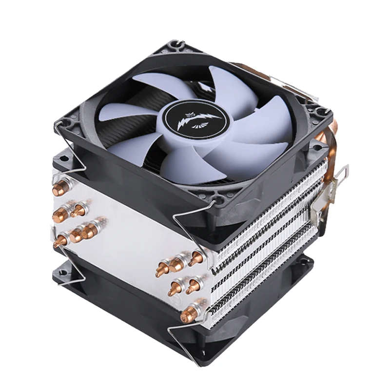 QiuzAim Air-cooled Radiator 2/4/6 Heat Pipe Computer Processor CPU Fan Compatible LGA115x 1200 1700 2011 2066 X79 X99 E5 AM4 AM5