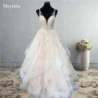 Vestidos de novia elegantes personalizados ZJ9204, vestidos de novia de Organza con volantes y pliegues sin mangas para mujer, hechos por el cliente Plus