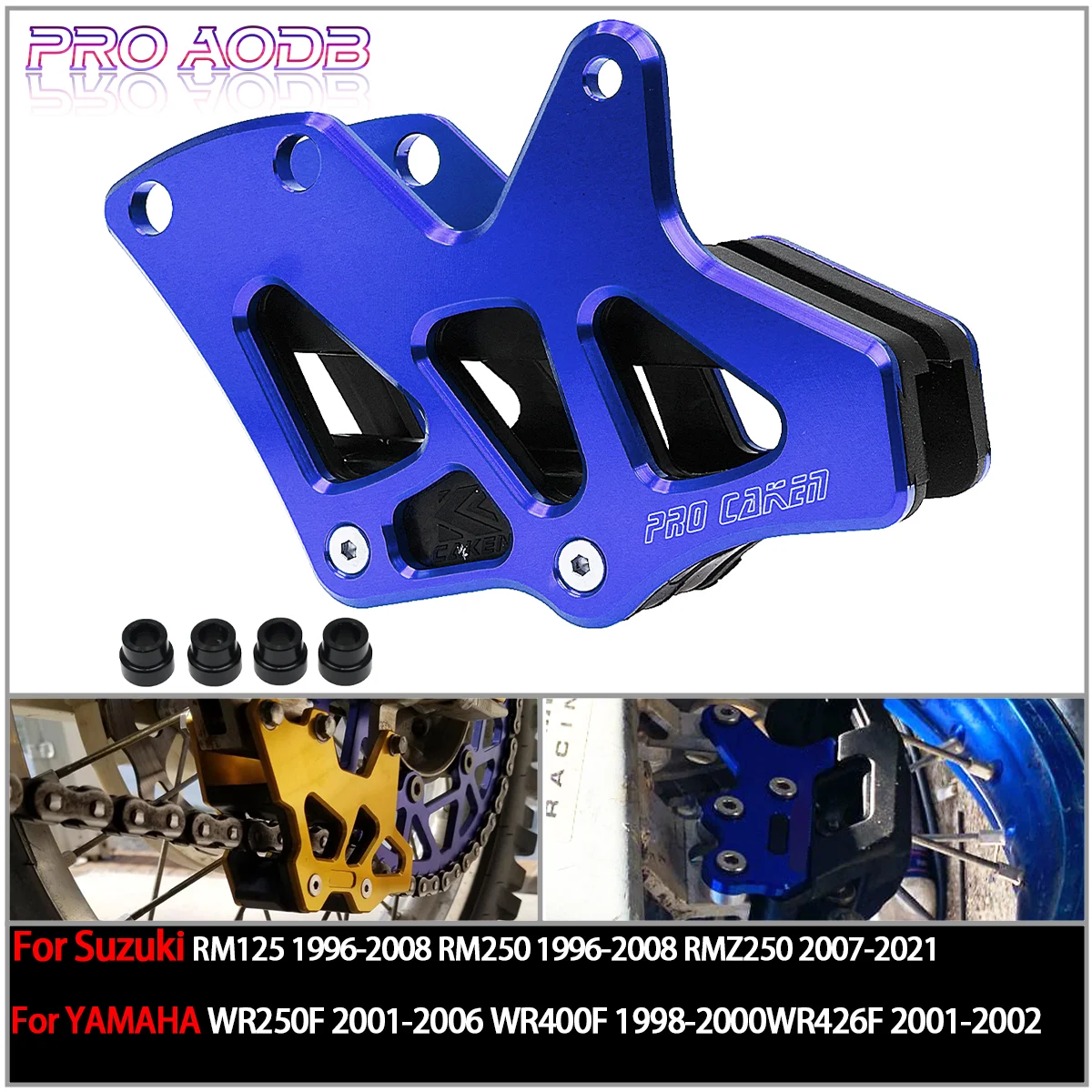 

For Yamaha WR250F WR400F WR426F WR450F YZ Motorcycle CNC Chain Guide Guard For Suzuki RM RMZ RMX DRZ 125-450cc 1996-2022