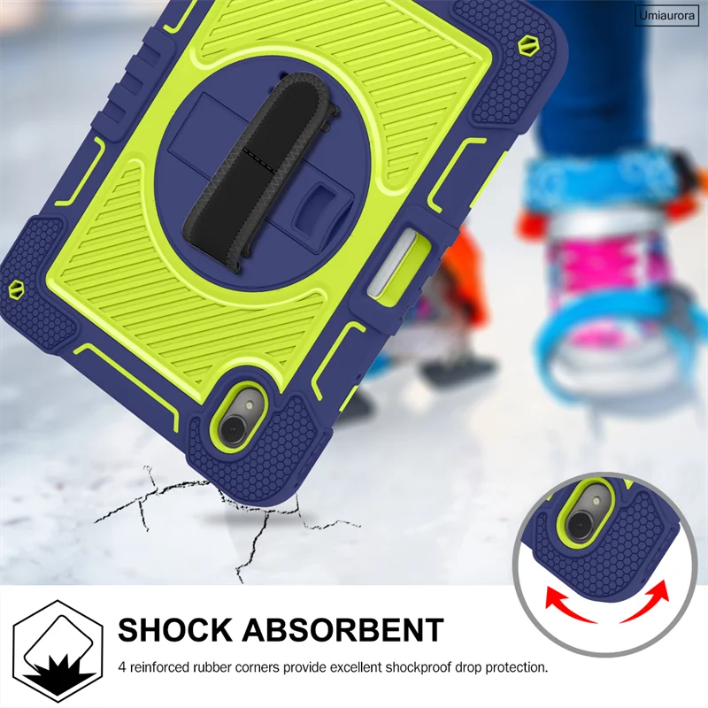 For Huawei MatePad 11 5G 2023 DBY-W00 DBY-W10 Heavy Duty Rugged Tablet Case Rotation Shoulder Strap Stand Shockproof Armor Cover