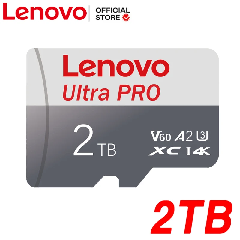 Lenovo 2TB Memory Card 128GB Class 10 V60 TF Card Mini SD Card 512GB 256GB A2 U3 Micro Card High Speed TF Card For Phone Camera