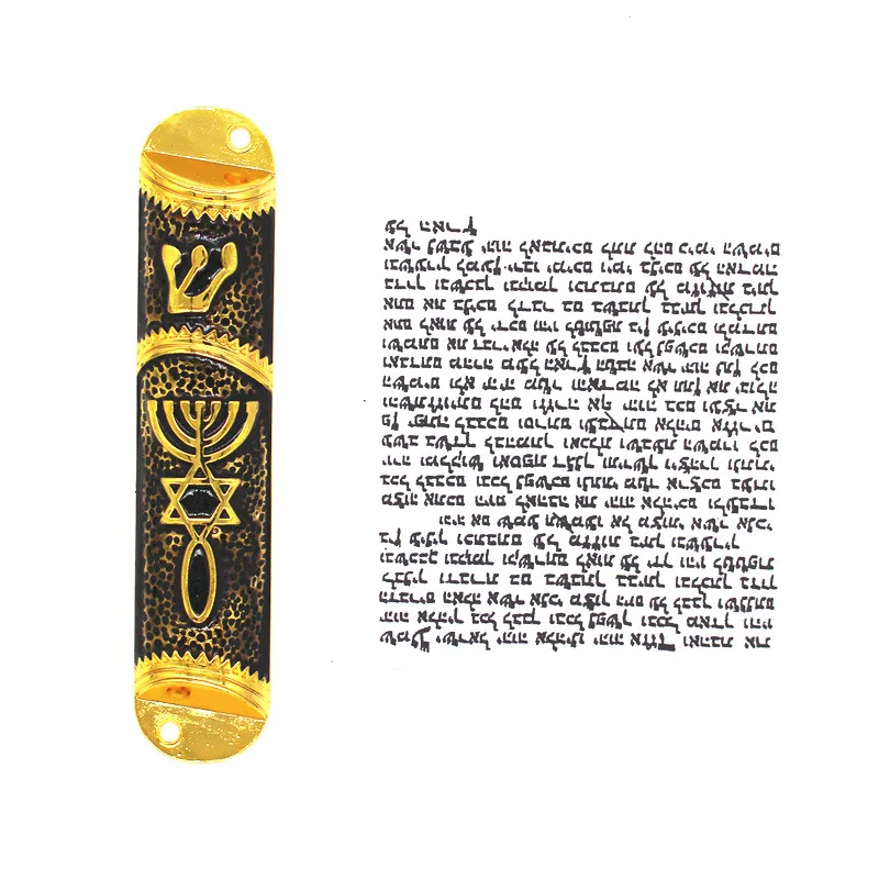 Mezuzah Case Home Decoration Messianic Hanukkah Gift Church Utensils Menorah Jewish Door Decor