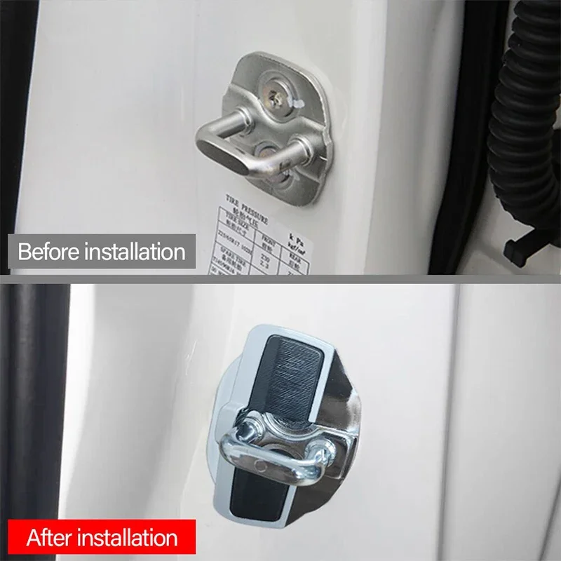 NEW Door Lock Buckle Upgraded Stabilizer Eliminate Abnormal Noise Gap Zinc ABS For Nissan Series Kicks X-Trail E12 E13 C27 C28