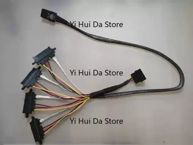 MINI-SAS SFF-8087 To SFF-8482 1 To 4 SAS SATA Cable Direct Hard Drive Adapter Card