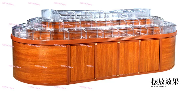 Supermarket Transparent Acrylic with Lid Bulk Food Display Box Nut Candied Jelly Bean Food Box Grain Box