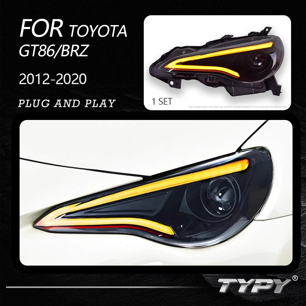 

TYPY Dynamic Signal Head Lamp Automotive Accessories Upgrade Modified New LED For Toyota GT86/BRZ Headlight 2012-2020