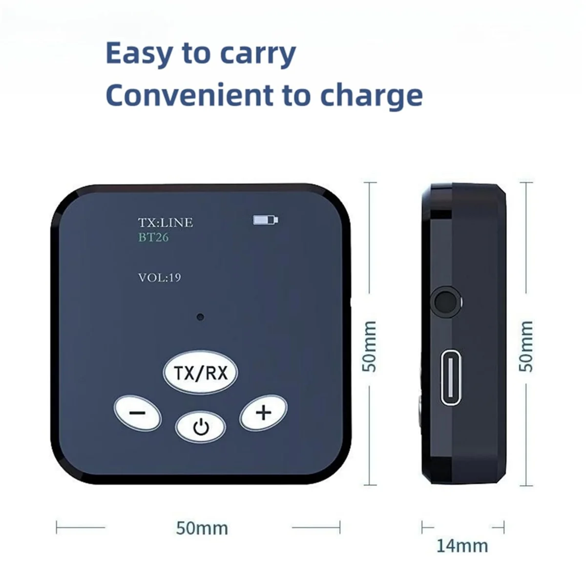 Superb Bluetooth 5.0 Transmitter Receiver,HiFi Wireless Audio Adapter,2-In-1 Bluetooth Adapter,3.5mm Bluetooth Audio Adapter