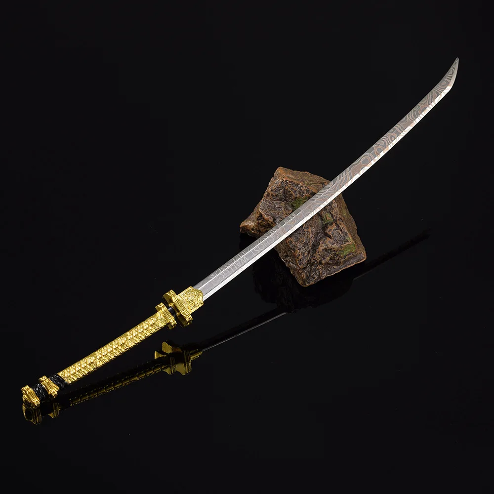 26 cm/10,24 Zoll Tom Clancy's Ghost Recon Spiel Peripheriemodelle Goldmesser Metallhandwerk Ornamente Spielzeug Desktop-Display-Kollektionen