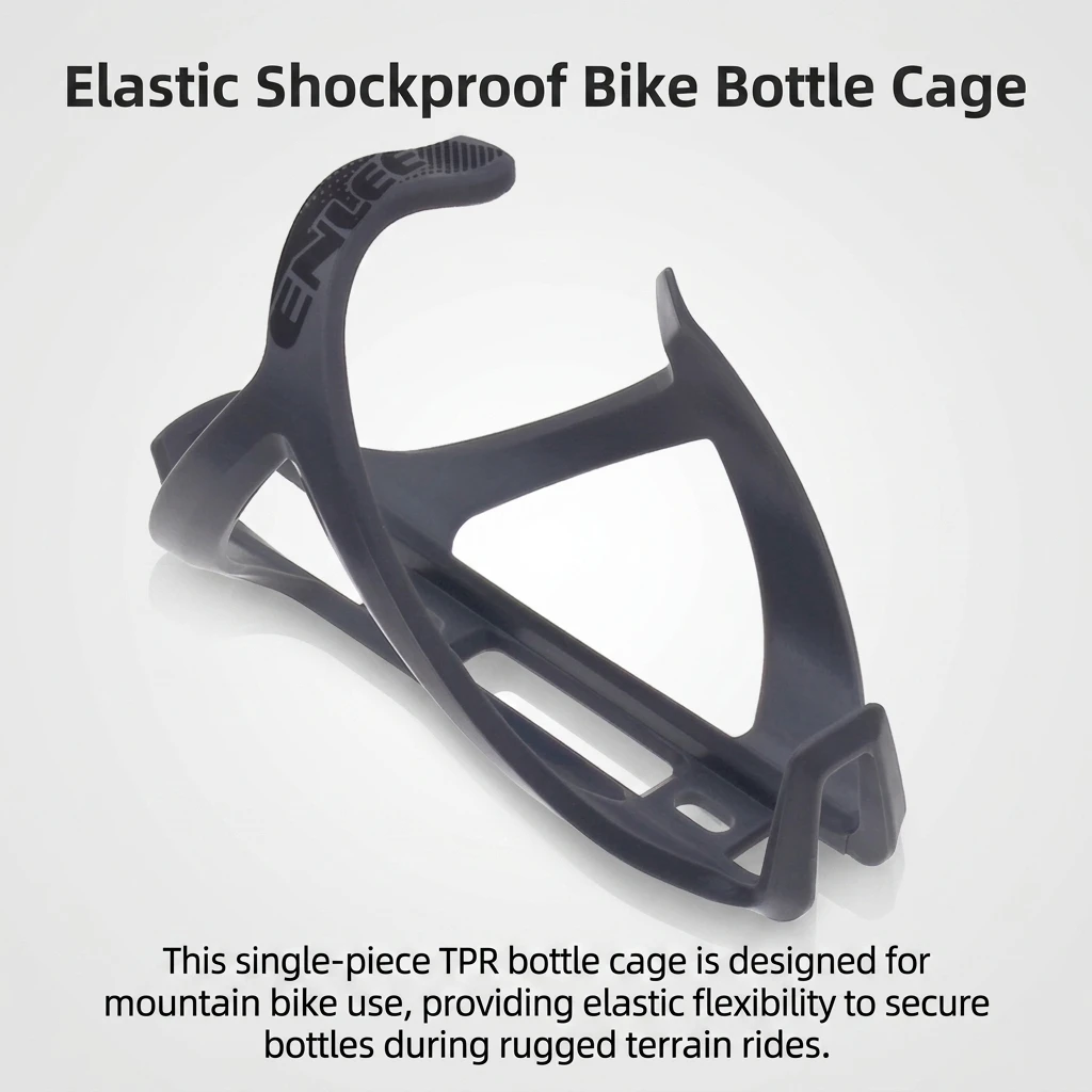 1 Pack Water Bottle Holder Elastic TPR Resin for Mountain Bike Road Cycling Shockproof Universal Anti-Drop Bike Cage Durable