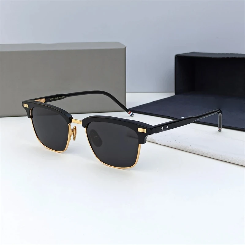 نيويورك الرجال مربع الأعمال التيتانيوم نظارات بمادة الخلات الإطار tb711 أزياء العلامة التجارية مصمم خفيفة للغاية النظارات البصرية مشهد