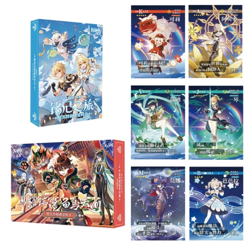 Cartes Genshin Impact Anime Game TCG Collection Pack, Booster Box, Rare, Guide Card, Surrounding Toys, Table for Children, Family Gift, New