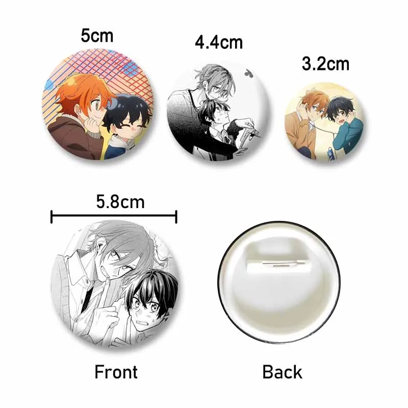 Cute Anime Sasaki and Miyano Coin Brooch on Backpack Shirt Decor Cartoon Role Playing Badge Jewelry Button Pins Gifts for Friend