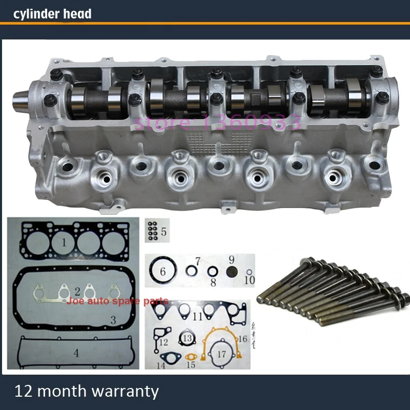 R2 complete cylinder head assembly ASSY for FORD Mazda Kia Asia Motors 2.2 d td 2.2L with full gasket bolt