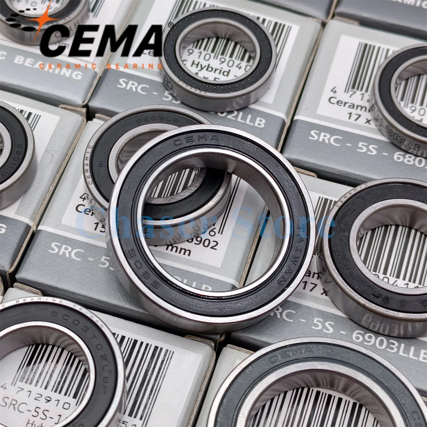 CEMA Ceramic Bearing for bike wheel hub BB 6000/6001/6800/6801/6802/6803/6804/6805/6806/6900/6902/6903/15267/15268/18307