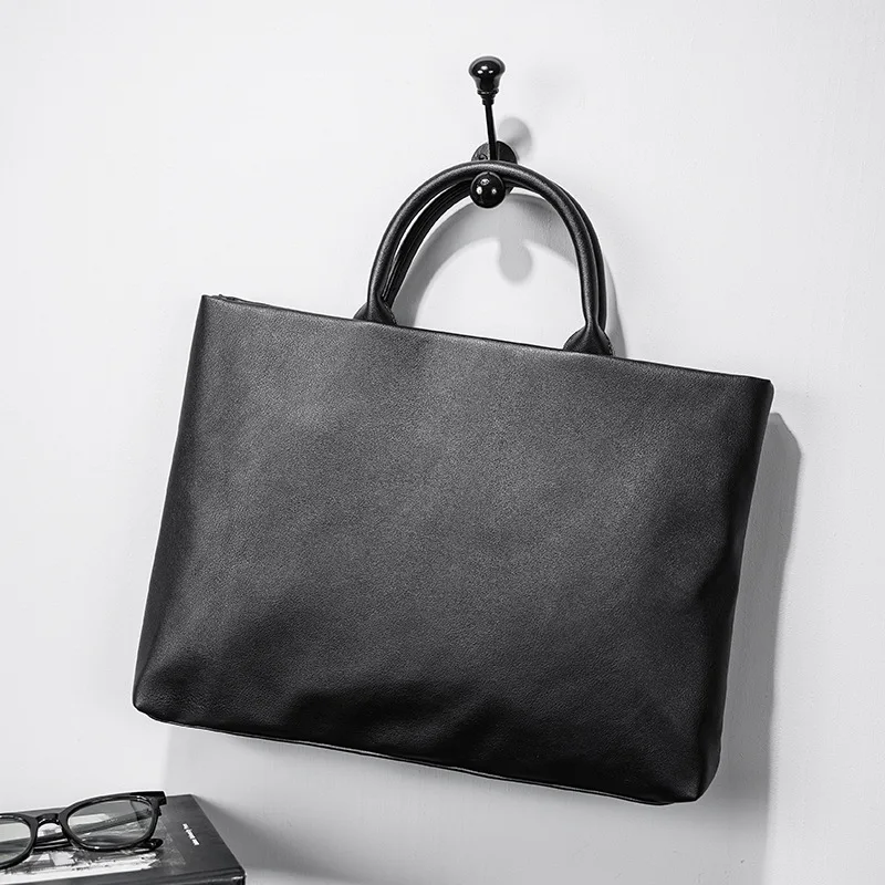 Bolso de mano para hombre, maletín transversal para ordenador portátil, Ejecutivo Popular Coreano, gran capacidad