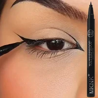 Lápiz Delineador de ojos líquido negro ultrafino de secado rápido resistente al agua duradero sin decoloración delineador de ojos amigable para principiantes cosméticos de maquillaje de ojos