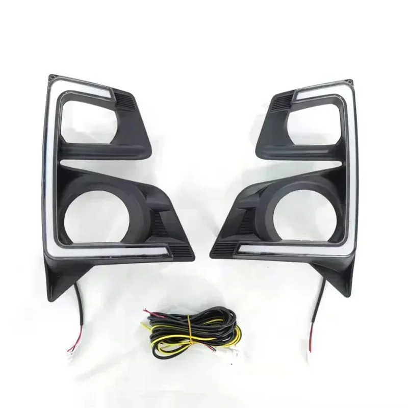 

Светодиодные дневные фонари 12 В для ISUZU D-Max DMAX Pickup 2020, динамический желтый указатель поворота DRL, автомобильные светодиодные дневные ходовые огни, противотуманные фары