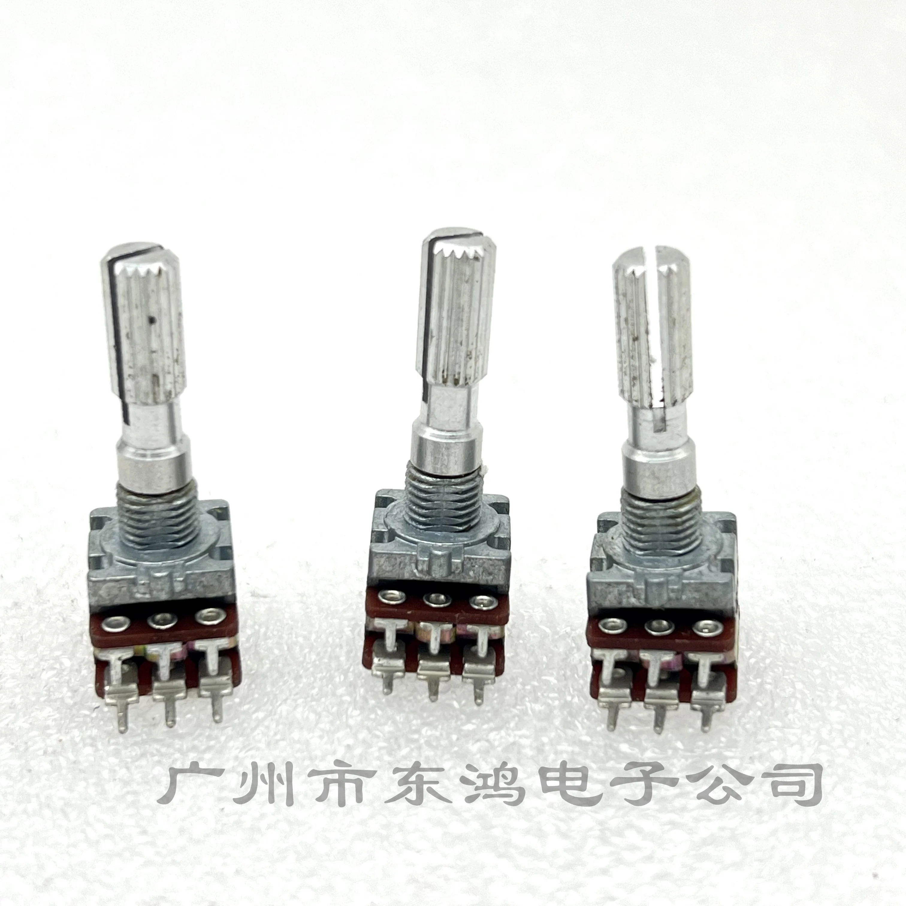 JP(Origin)  B20kx2 Potentiometer 12 Square Duplex Potentiometer SHAFT LENGTH 25MM
