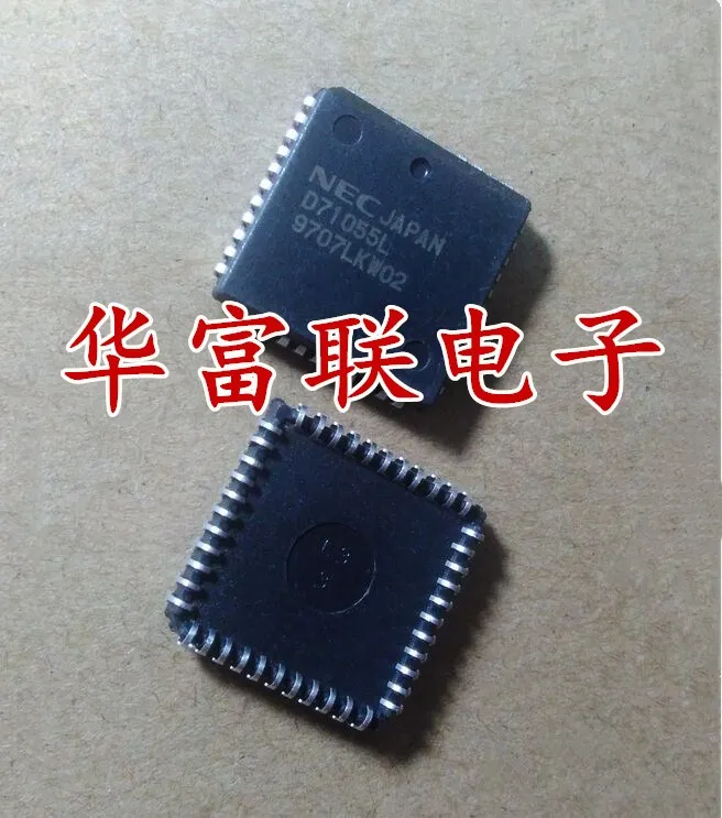 Free shipping  UPD71055L D71055L  PLCC-44    10PCS  As shown
